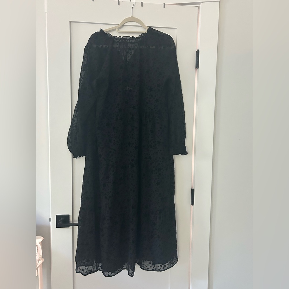 LOFT Black Lace Dress